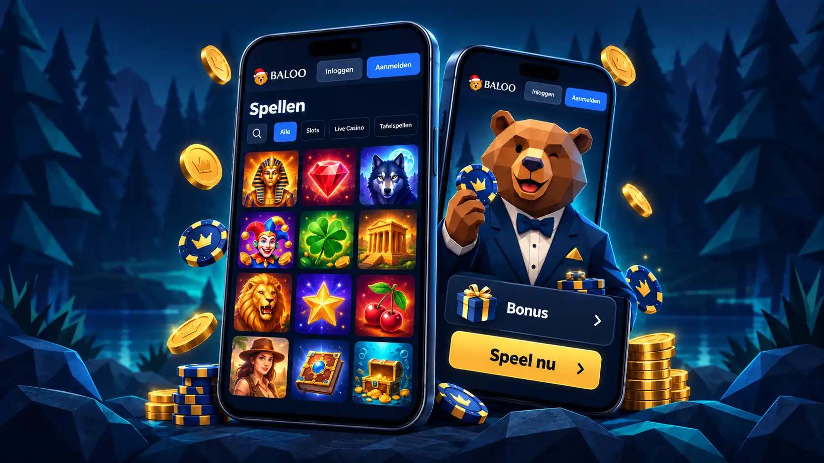 Baloobet mobiel casino op smartphone